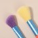 A set of makeup brushes "Pencil", 5 items, multi -colored