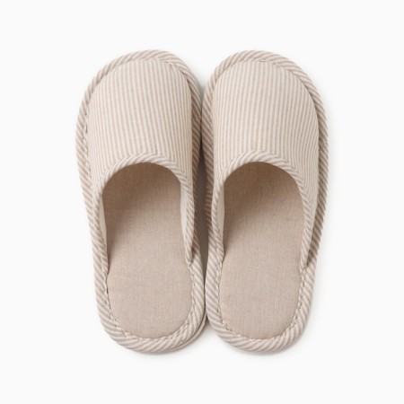 Women's slippers, size 40-41, beige color-5
