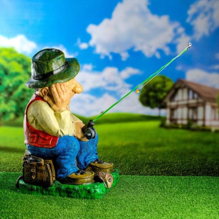Garden figure "Fisherman" 54x40x34cm-3