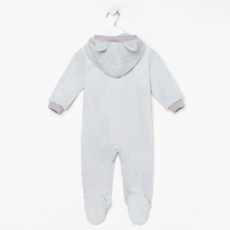Комбинезон утеплённый для мальчика, цвет серый, рост 80-3