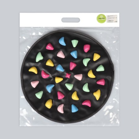 Massage rug, d = 34 cm, black/multi -colored color-5