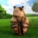 Garden figure "Owl Big, natural" 27 cm