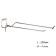 A single hook with a price -holder for a metal perforated panel, step 50 mm, d = 4.8 mm, l = 200 mm, color chromium