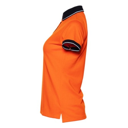 Female shirt, size 48, orange/black color-2