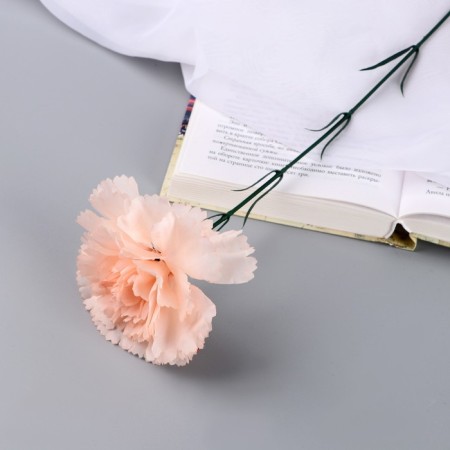 Artificial flowers "Extra Galant clove" D-8 cm 49 cm, peach