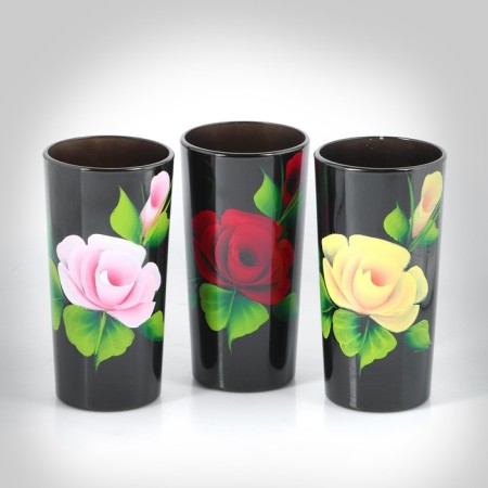 Set for juice with a tray "Zhostovo" Art painting, 6 glasses 1250/200 ml-13