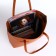 Zipper bag with lightning, terracotta color