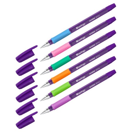 Ballpoint pen Berlingo "Aviator Envy" Blue, 0.7mm, flu, Mix case-3