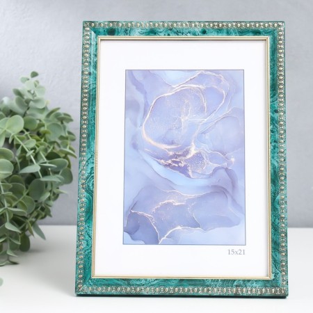 Photo frame Plastic "Kame" 15x21 cm, malachite
