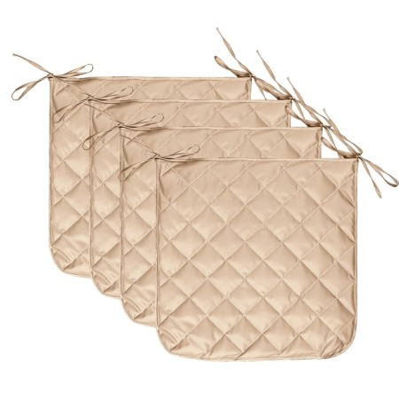 Pillow for a chair escar, size 40x40 cm, 4 pcs, beige color