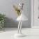Polystone souvenir "Girlfriend in a white dress" gold 11.5x8.5x25 cm