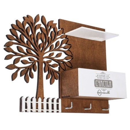 The keybox is wall -mounted with the shelf "Duck", 27 x 20 cm.-4