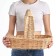 Product basket, 45 × 23 × 10/35 cm, manual weaving, willow