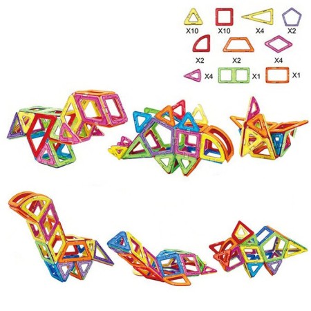 Designer magnetic "colored magnets", 40 parts-1