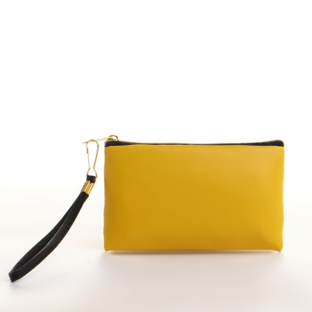 Women's wallet with lightning, yellow color-1