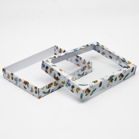 Box the team cover is, with the window, "New Year's mood", 26 x 21 x 4 cm-1