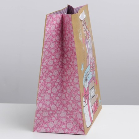 Package Gift Crafts Vertical, packaging, “long -awaited gifts”, ML 23 x 27 x 11.5 cm-1