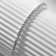 Bracelet "ice" 1 row, white color in silver, 7 cm