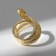 Ring "Snake" color black gold, dimensionless