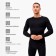 Thermo set of men's (jumper, trousers) Black color, river 58