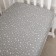 Sheet on the elastic band "Star Sky", size 60x120 cm, color gray color