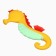 Silicone Breaks "Sea Horse", yellow color, crush me