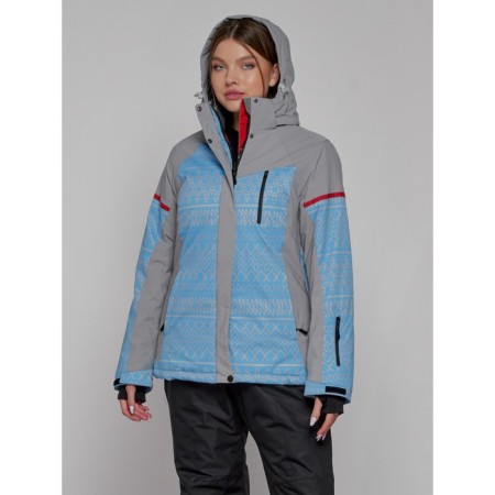 Ski jacket female winter, size 48, blue color-2