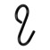 Railing hook is non -removable, the color is matte black