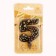 Candle in the Sanata cake, number "5", black with gold stars, 5.5 cm