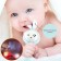 Musical “Bunny” rattle, glows, elastic ears, blue color, crumb I