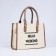 Bag Female Tout with zipper, beige color