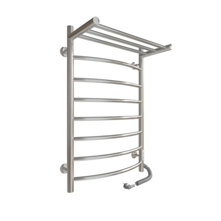 Electric towel "Sanprise" Classic P8, 500x800 mm, shelf, left/right, chrome-5