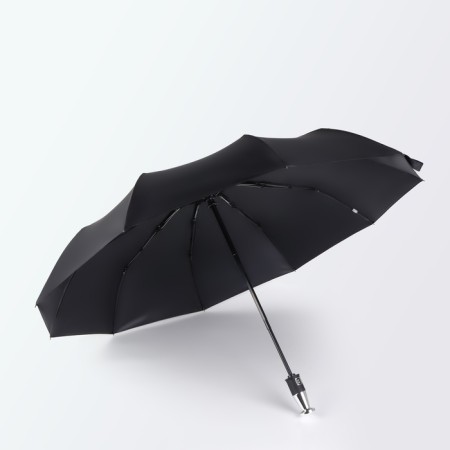 Automatic umbrella "Night", 3 additions, 10 spokes, r = 51 cm, black color-2