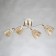 Tetro chandelier, size 28x25x50 cm, 240W 4xe27