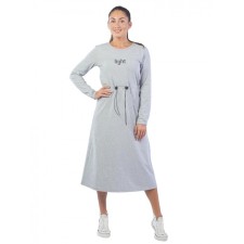 Women's dress Light, size 44, color gray melange