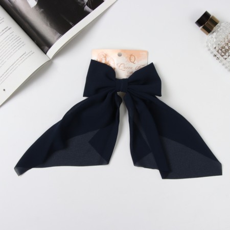 Hair hairpin "Julia" 24x12 cm, blue-2