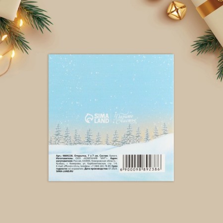 Greet-Mini "Best Gift", gifts 7 x 7 cm, New Year-2