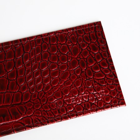 Cardholder, Textura, Burgundy Color-3
