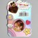 Hair clips, butterflies, 8 pcs "Velcro", Masha and the bear