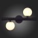 Sconces st. SL1185.401.02. Asolo. 2x5 watts, G9, 4000k, 39x25 cm, black color