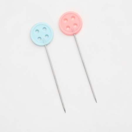 Kviling pins "Button", 46 mm, 20 pcs, color colorful-3