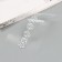 Stick plastic rhinestones for hair "Crystal flowers" 26.5x13 cm