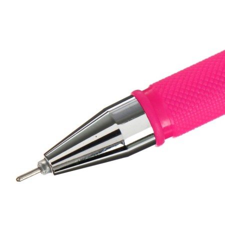 Gel pen, 0.5 mm, black rod, fluorescent body, mix-6