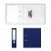 A4, 70 mm, Erichkrause, Standard, Bumvinyl, with label on the spine, lower metal knant, blue