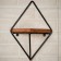 66-501 Wall stand 66-501 per 1 shelf with wood 25x20x35 cm