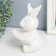 Souvenir Ceramics stand "Bunny with white sheet" White 11x11.5x15cm