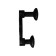 Furniture hook Cappio Bello, two -rod, black