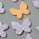 Decor for the creativity of the felt lines "Butterfly" light pink 2.8x3 cm