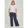 Female trousers, size 60, dark blue color