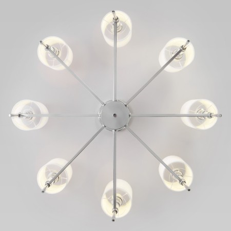 Ceiling chandelier with lampshades Brielle, 40W, E14, 81.5x81.5x53.5 cm-3